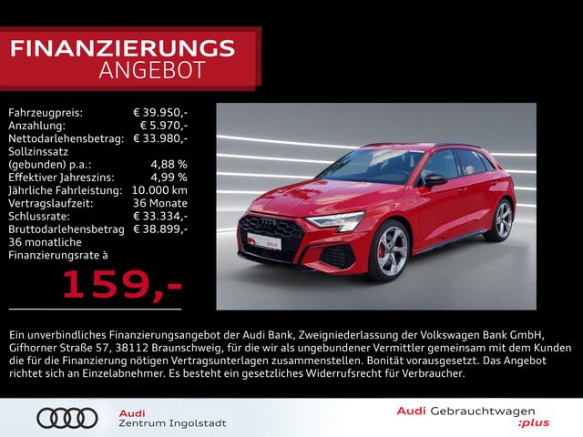 AUDI S3 Sportback TFSI MATRIX ACC NAVI Optik-schwarz+