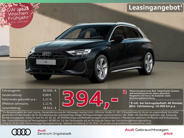 AUDI A3 Sportback 40 TFSI e S line AHK LED ACC KAMERA