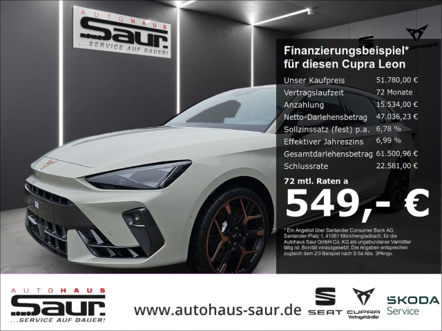 Cupra Leon Sportstourer VZ 2.0 TSI 4Drive DSG MATRIX LED AHK SENNHEISER