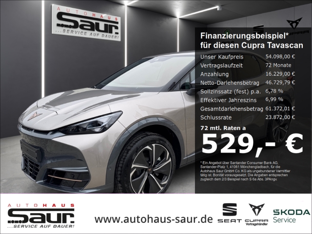 Cupra Tavascan 4Drive VZ Dual Engine LED KLIMA NAVI PDC KEYLESS GO