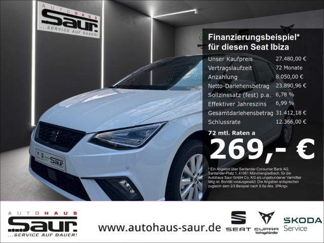 Seat Ibiza Road Edition 1.0 TSI DSG PANORAMA RÜCKFAHRKAMERA SHZ VOLL-LED