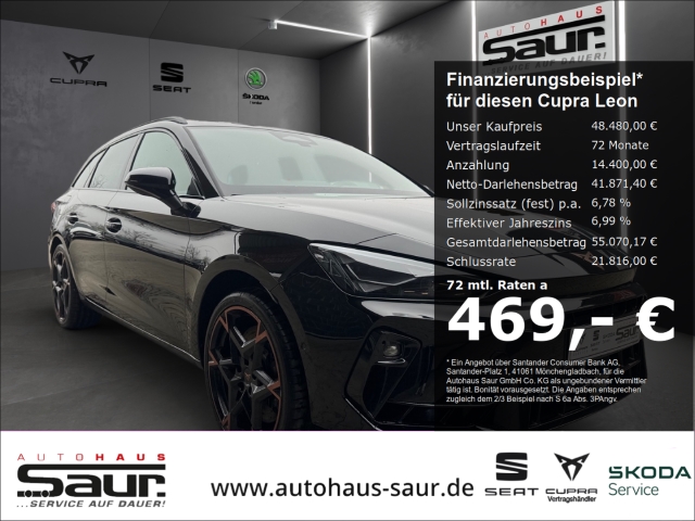Cupra Leon Sportstourer VZ 2.0 TSI DSG 4Drive AHK PANORAMA SENNHEISER