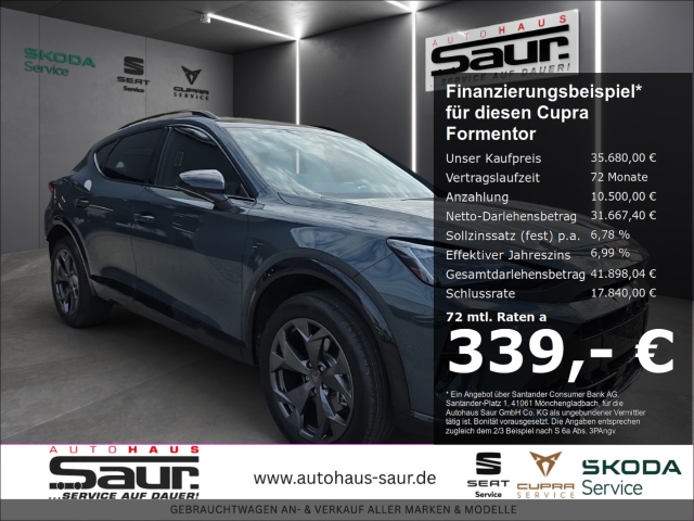 Cupra Formentor 1.5 eTSI DSG KLIMA AHK NAVI RÜCKFAHR KAMERA FULL LINK