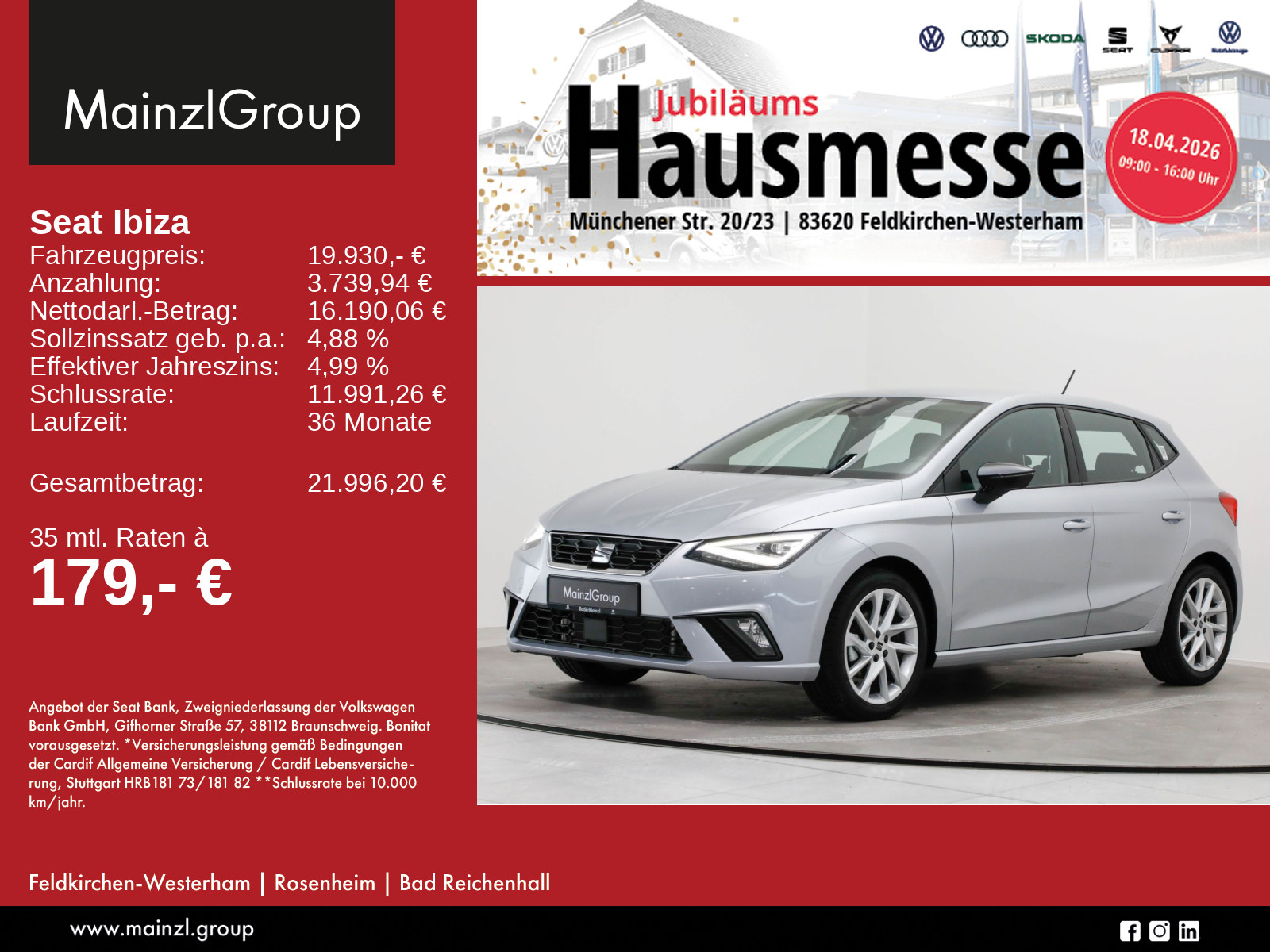 Seat Ibiza 1.0 TSI FR SHZ ACC PDC CarPlay