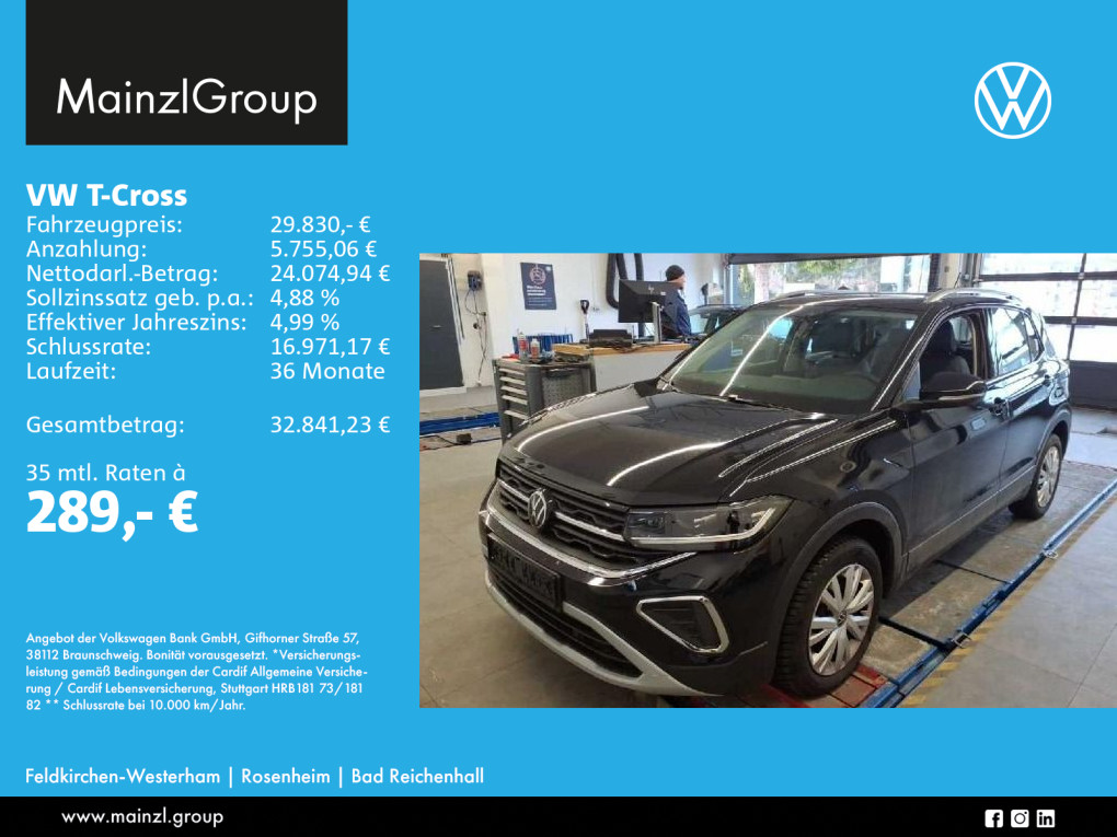 Volkswagen T-Cross 1.5 TSI DSG Style AHK ACC PDC SHZ Matrix